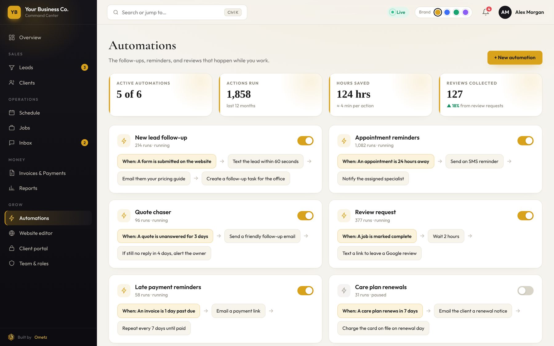 Sample automations