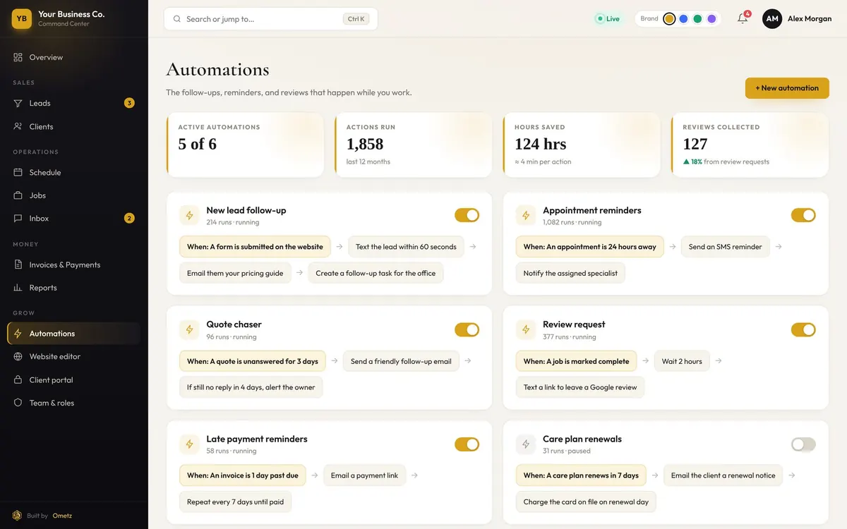Sample automations