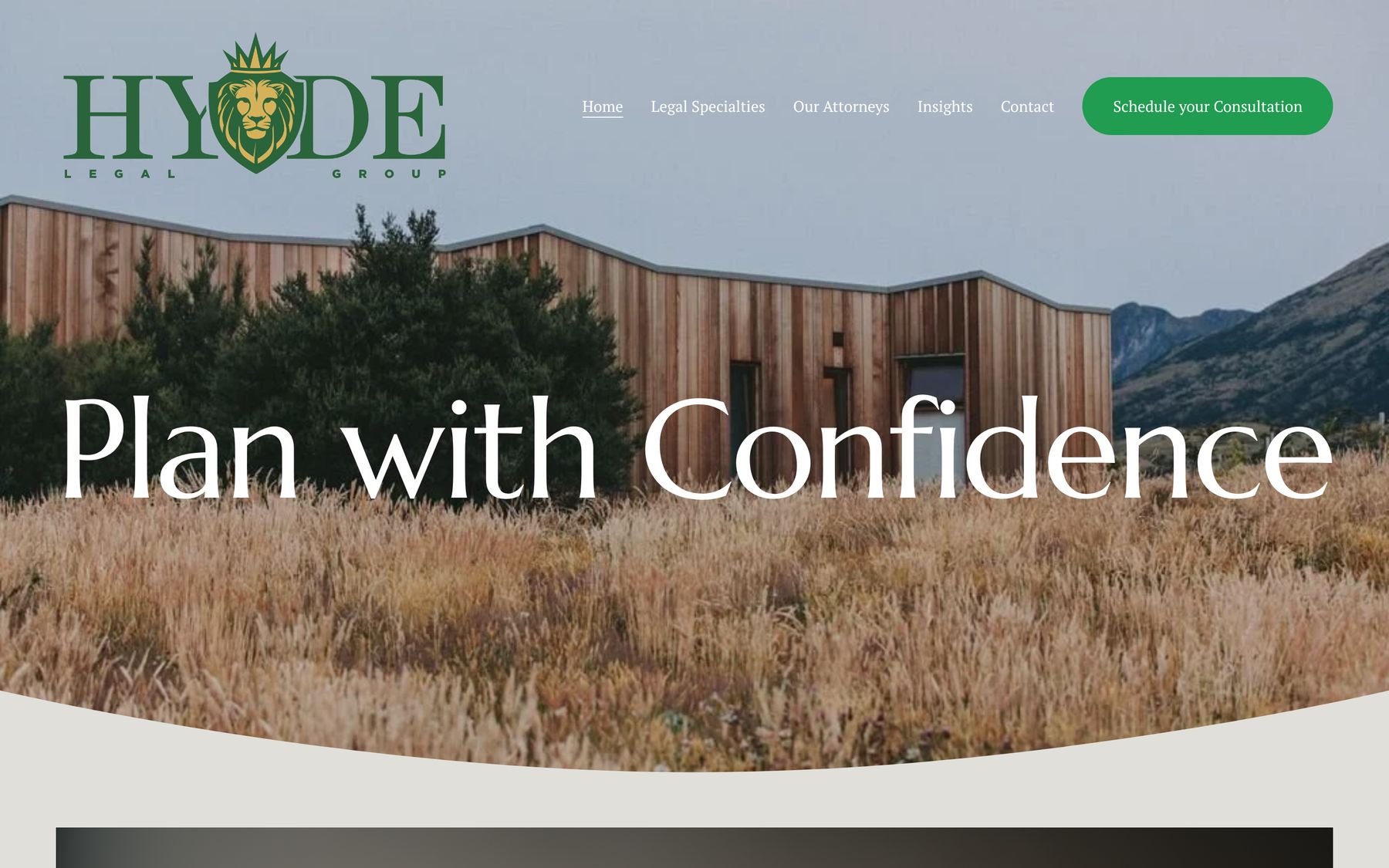 Law firm website built by Ometz